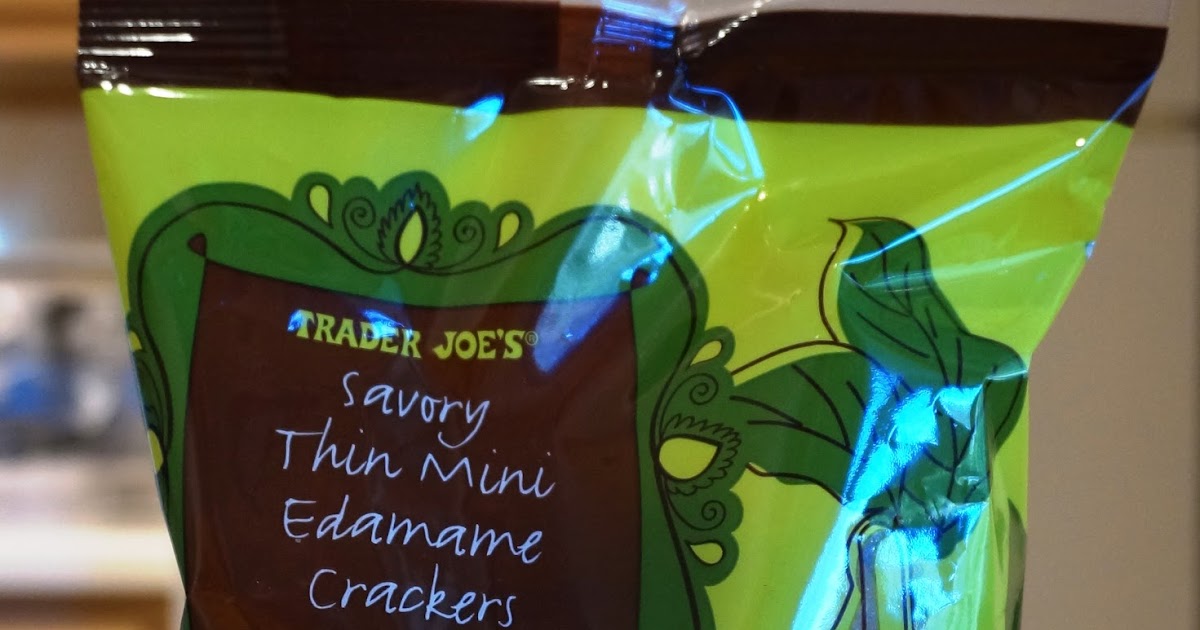 Exploring Trader Joe's Trader Joe's Savory Thin Mini Edamame Crackers