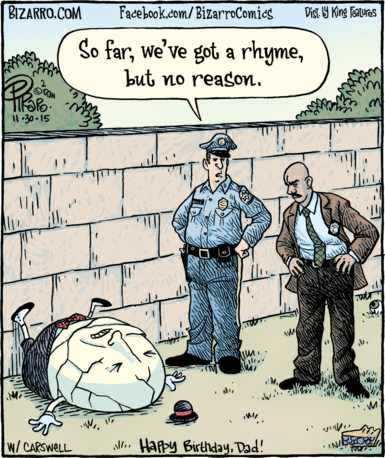 Mystery Fanfare: Cartoon of the Day: Humpty Dumpty Crime