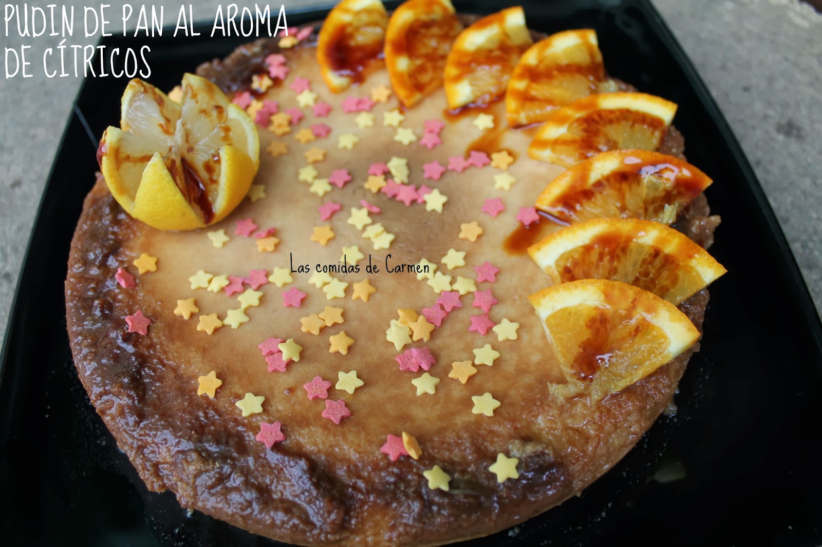 LAS COMIDAS DE CARMEN PUDIN DE PAN AL AROMA DE CÍTRICOS (MICROONDAS)