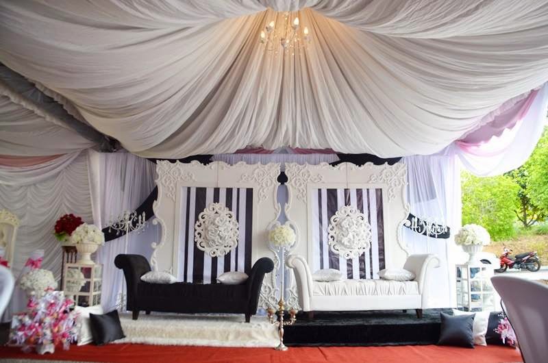 keysha1111.blogspot.com: Pelamin Murah - Pelamin Khemah (Black & White)