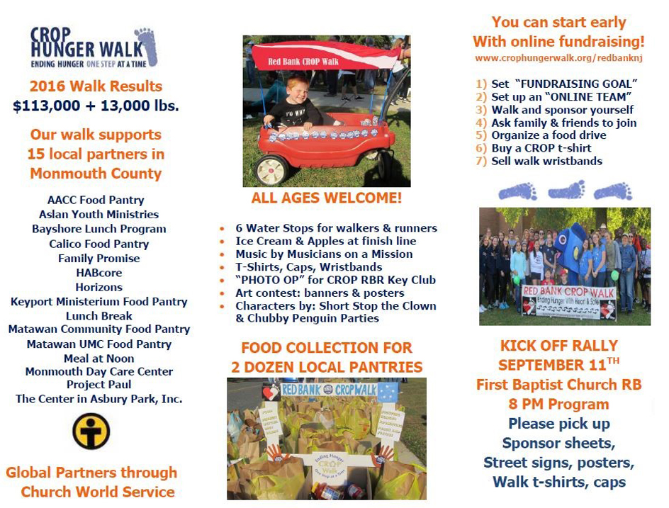 red bank crop hunger walk 2017 walk flyer step 1 2 3 flyer