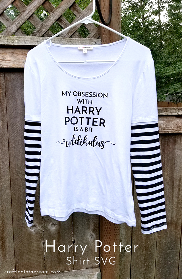 Harry Potter Obsession Shirt Crafting in the Rain