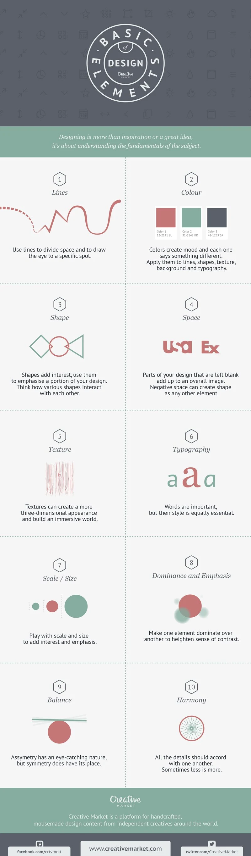 10 Basic Elements of Design - #infographic