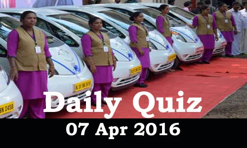 Daily Current Affairs Quiz - 07 Apr 2016