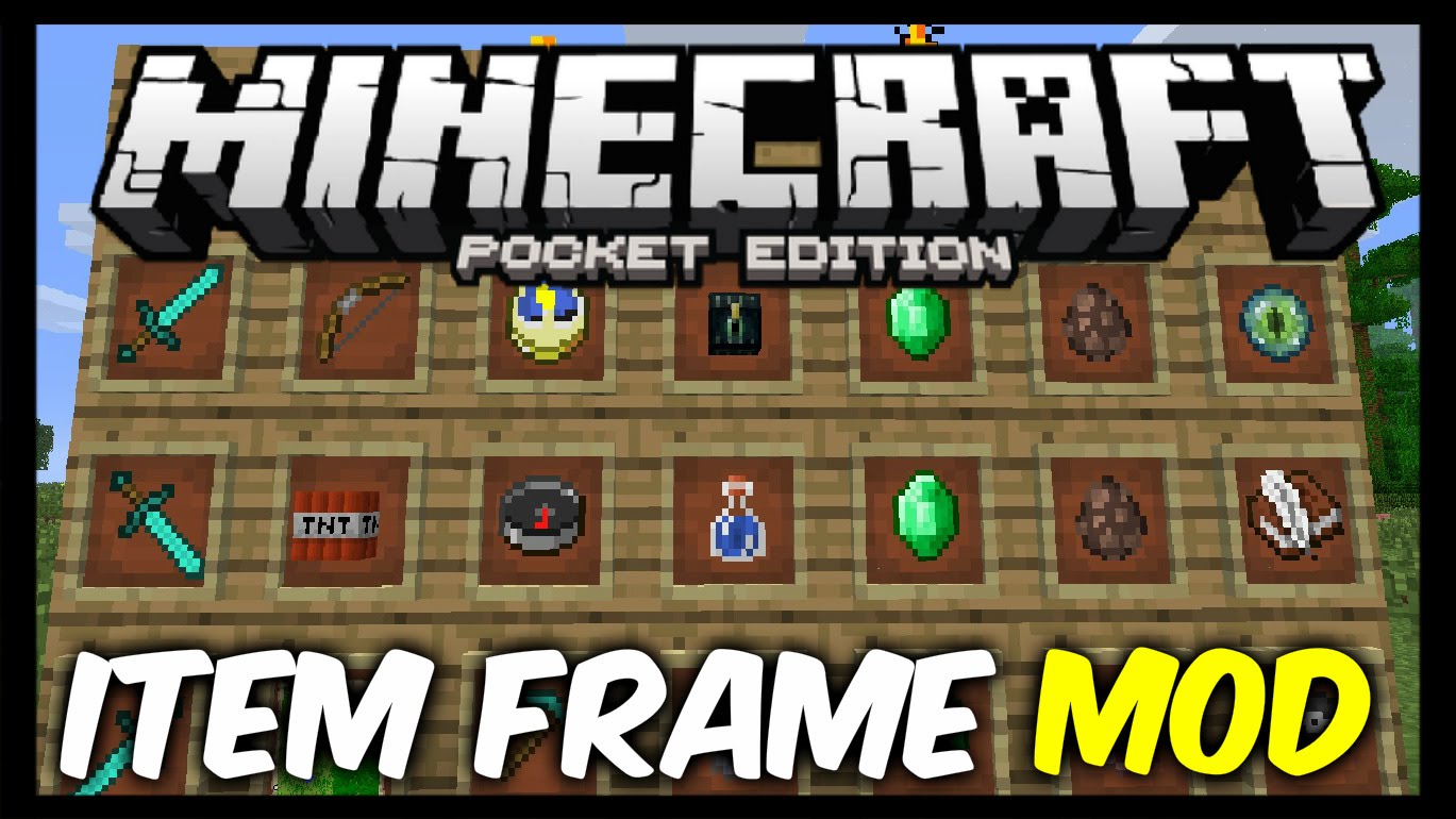 ITEM FRAME MOD PARA MINECRAFT PE 0.12.2