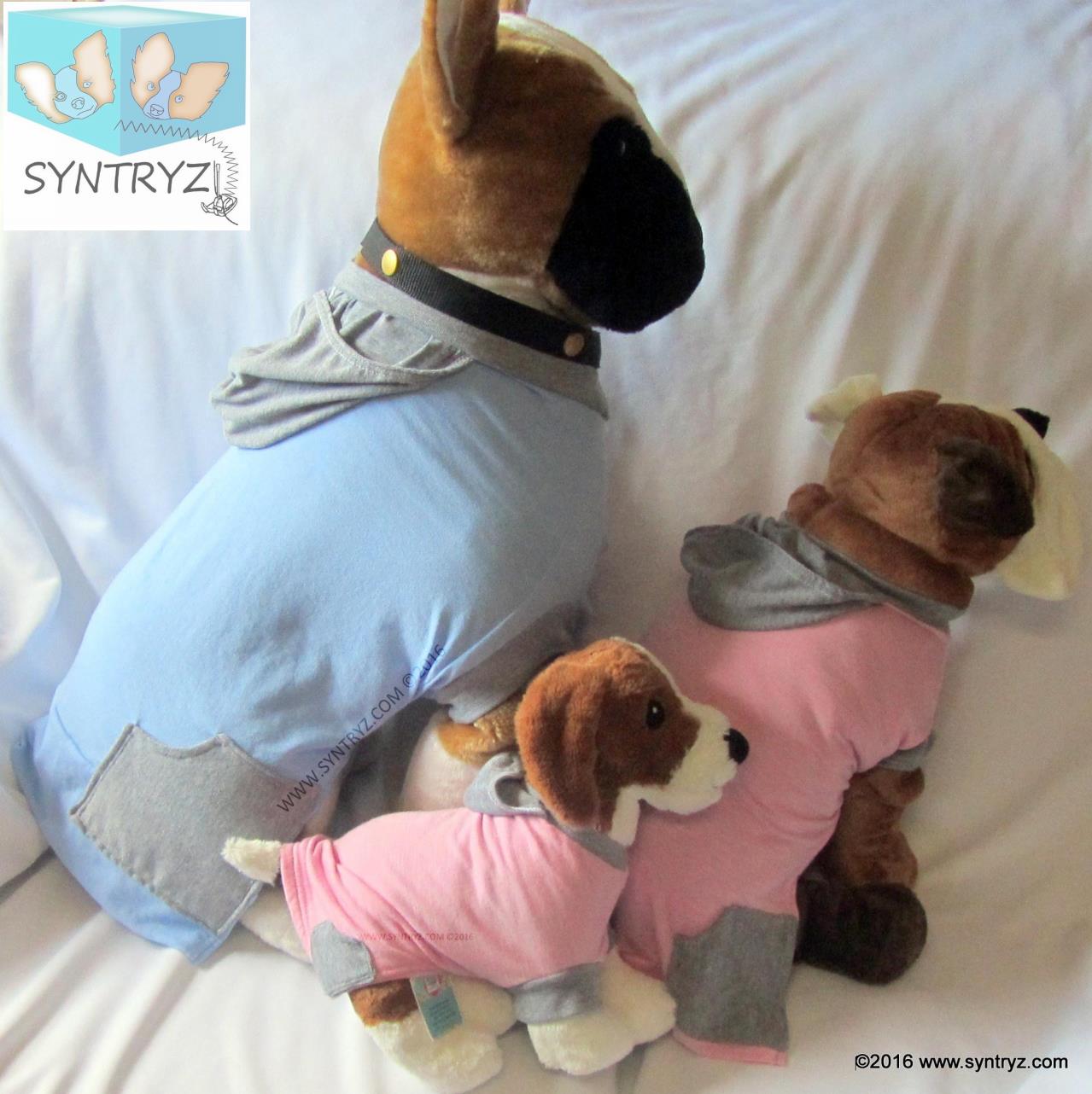 SYNTRYZ Stitches Custom Dog hoodies