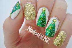 nail christmas tree easy nails tutorial nailed challenge days nz tutorials