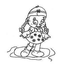 Desenho de Menina com vestido de verão pintado e colorido por