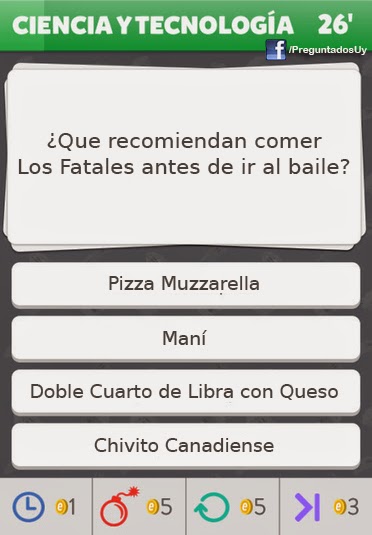 Meme Preguntados Uy  Los Fatales - Pizza Muzzarella