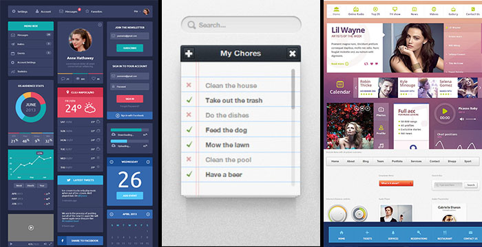 Latest Free HTML5 CSS3 UI kits Latest Free HTML5 CSS3 UI kits