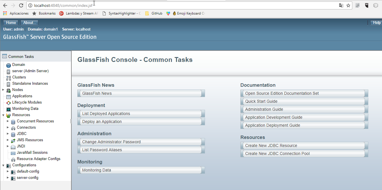 Java EE 8 GlassFish 5.0