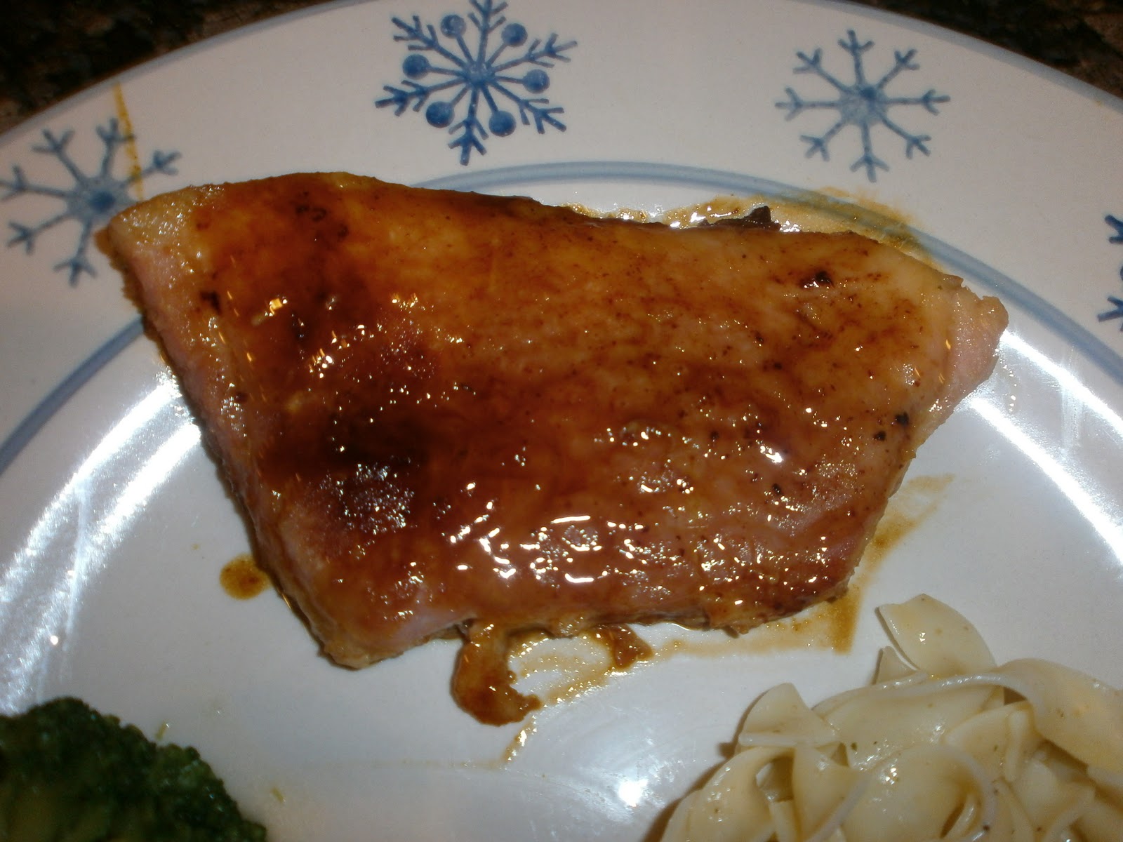 A's Home Cooking Ham Steak in Honey Mustard Glaze