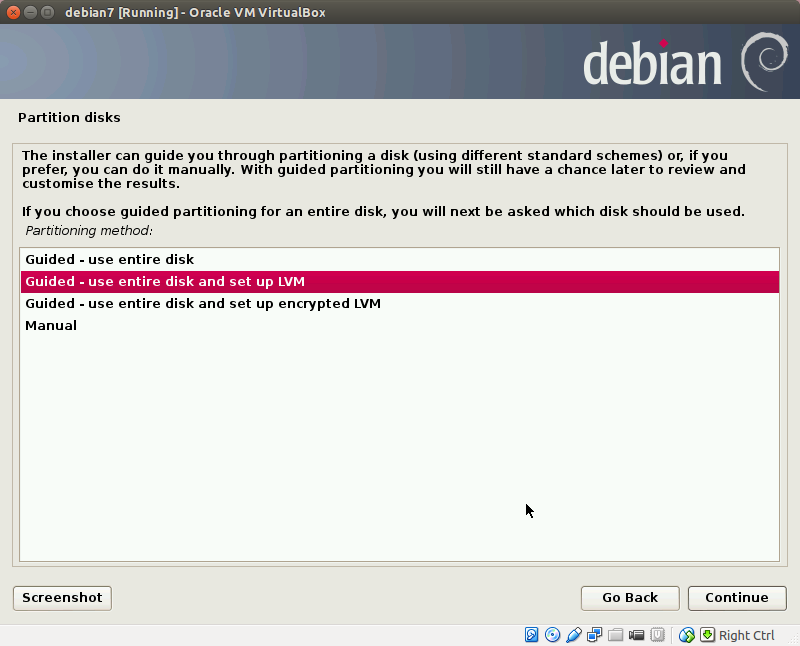 Install fabric version 0.43 1. Debian 7. справочник дебиан. debian checkbox install. guided -&gt; sda / ata vbox harddisk).