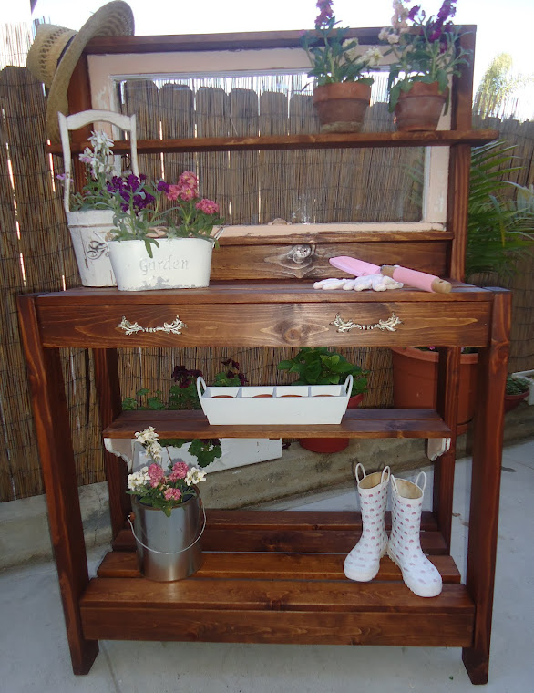 1940s Window Table with Vintage Hardware-SOLD