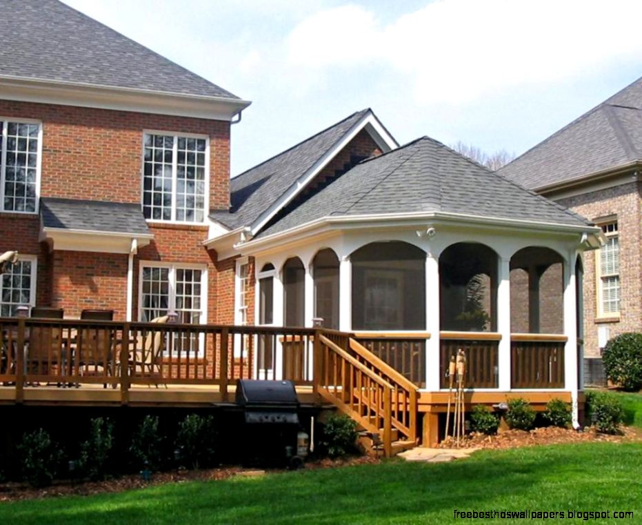 Deck with Screened Porch Designs