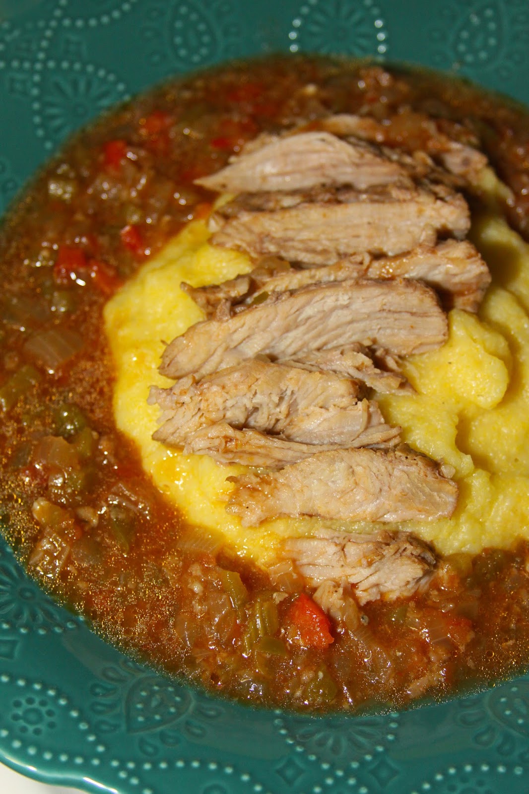 For the Love of Food Homestyle Grits and Veal Grillades