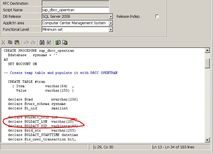 Real Life Sysadmin: Altering SQL procedures in an SAP system