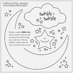 twinkle colouring coloring song lyrics nursery rhyme template activities preschool rhymes baba mama malvorlagen poems mytoys sterne zuckert shower brilla