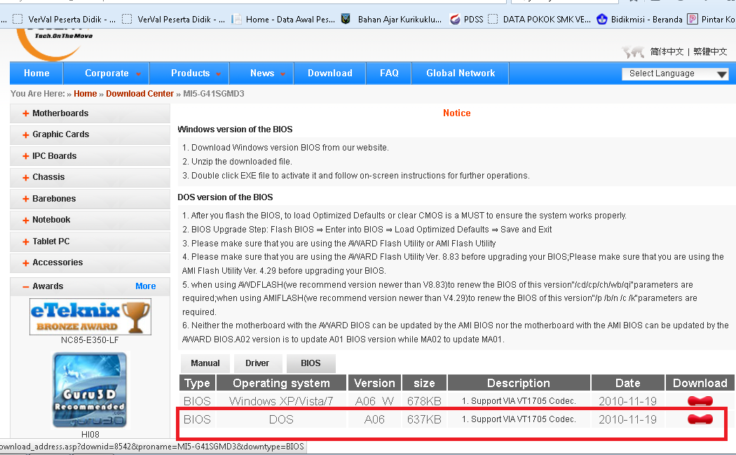 Cara Flashing Bios Dengan Mudah Dan Lengkap