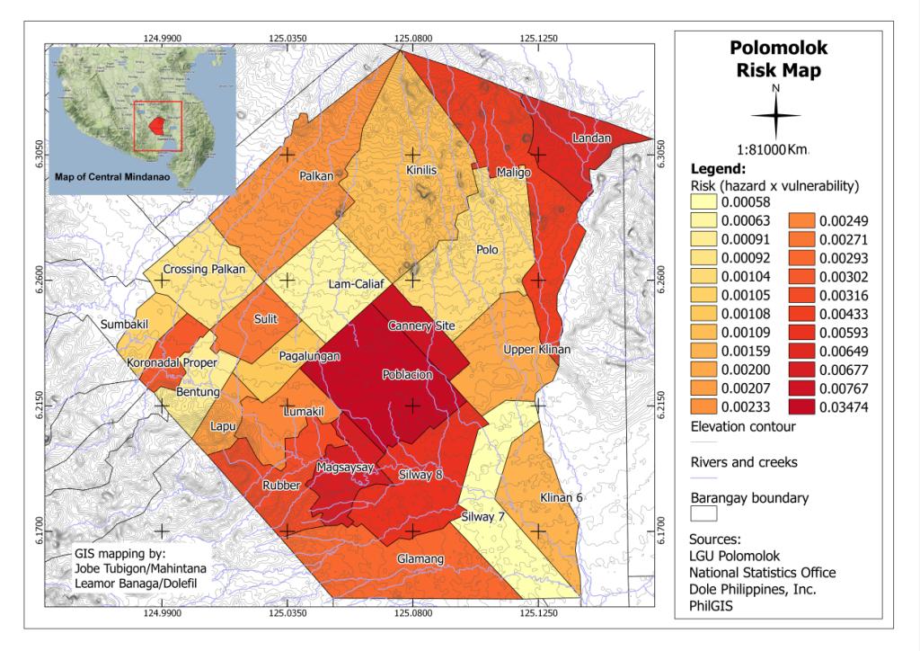 ideas, anybody? Hazards, Vulnerabilities and Risks Maps of Polomolok