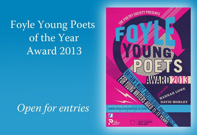 Book a Poet FOYLE YOUNG POETS OF THE YEAR AWARD IS NOW OPEN