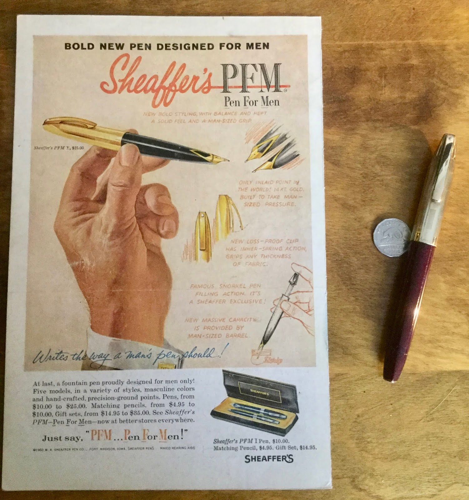 How to fill a Sheaffer PFM fountain pen. 