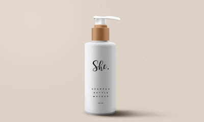 Shampoo Bottle Packaging PSD