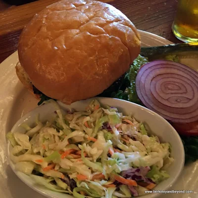 ahi burger at Up & Under Pub and Grill in Pt. Richmond, California