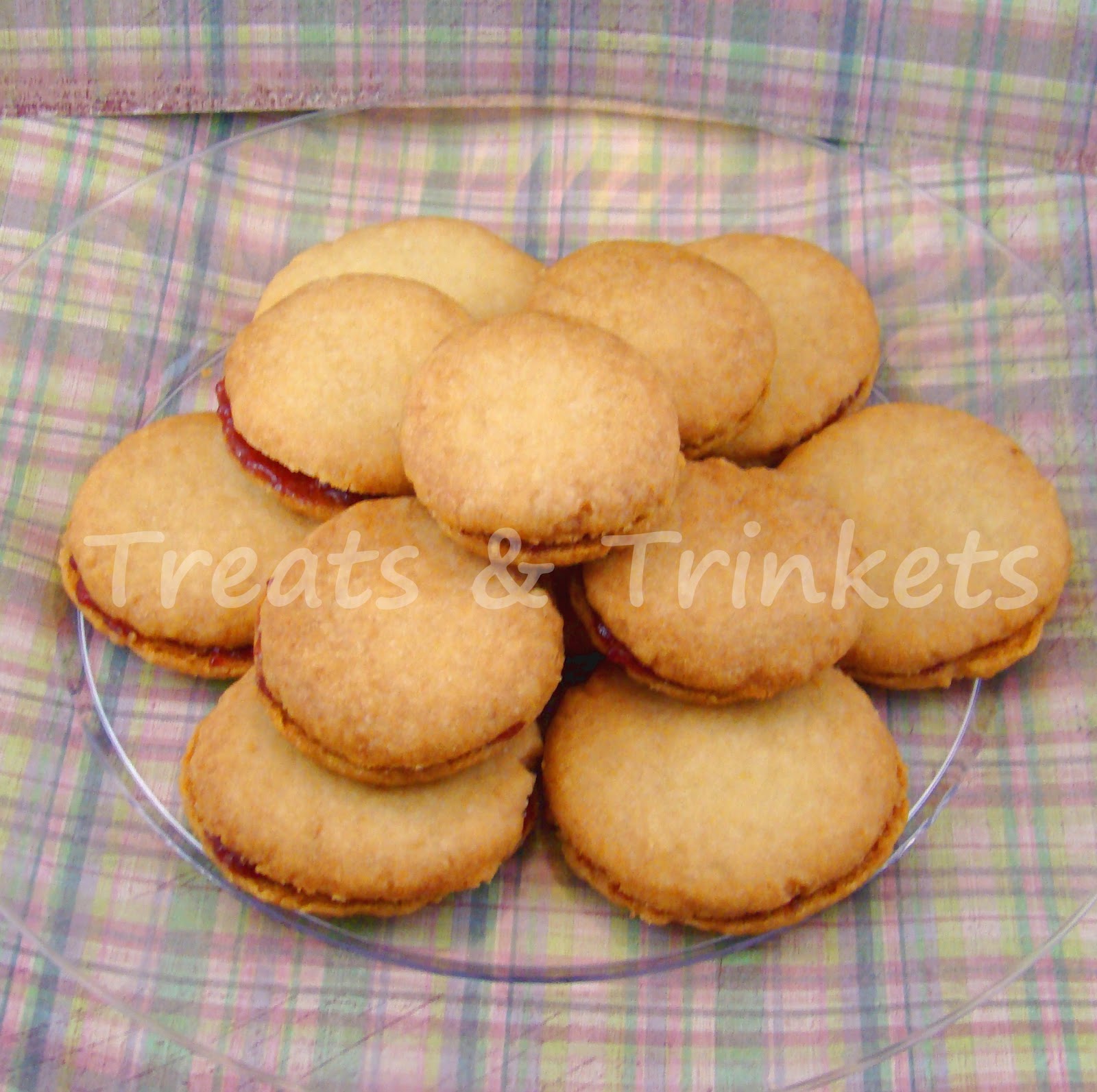 Treats & Trinkets Lemon Shortbread Cookies with Raspberry Filling