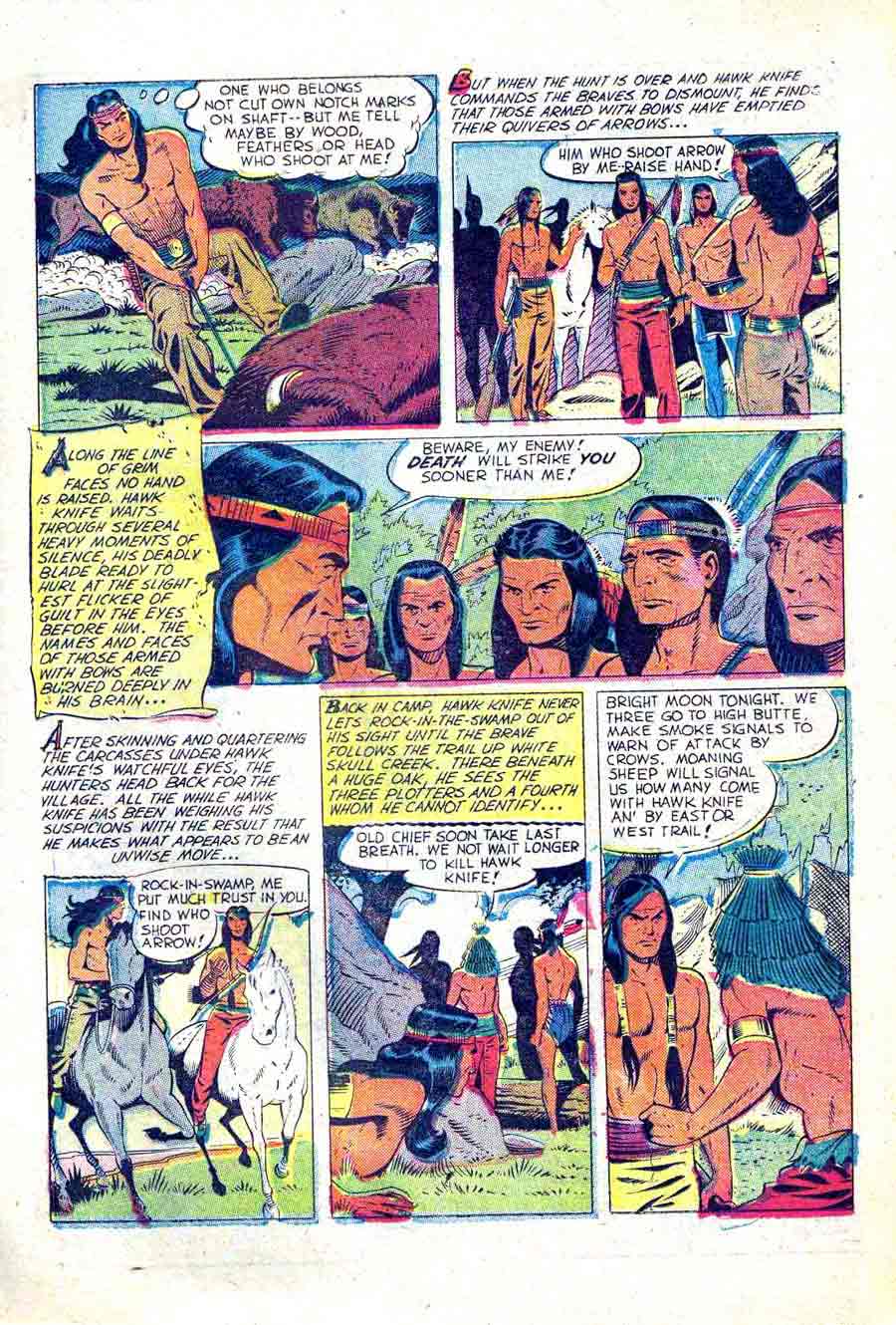 Matt Baker golden age 1950s st. john western comic book page - Texan #15