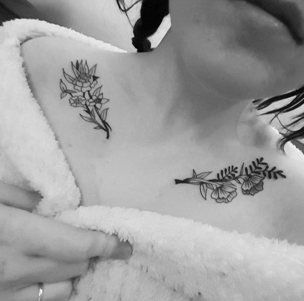 50+ Cute Collar Bone Tattoos For Women (2020) | Tattoo ...