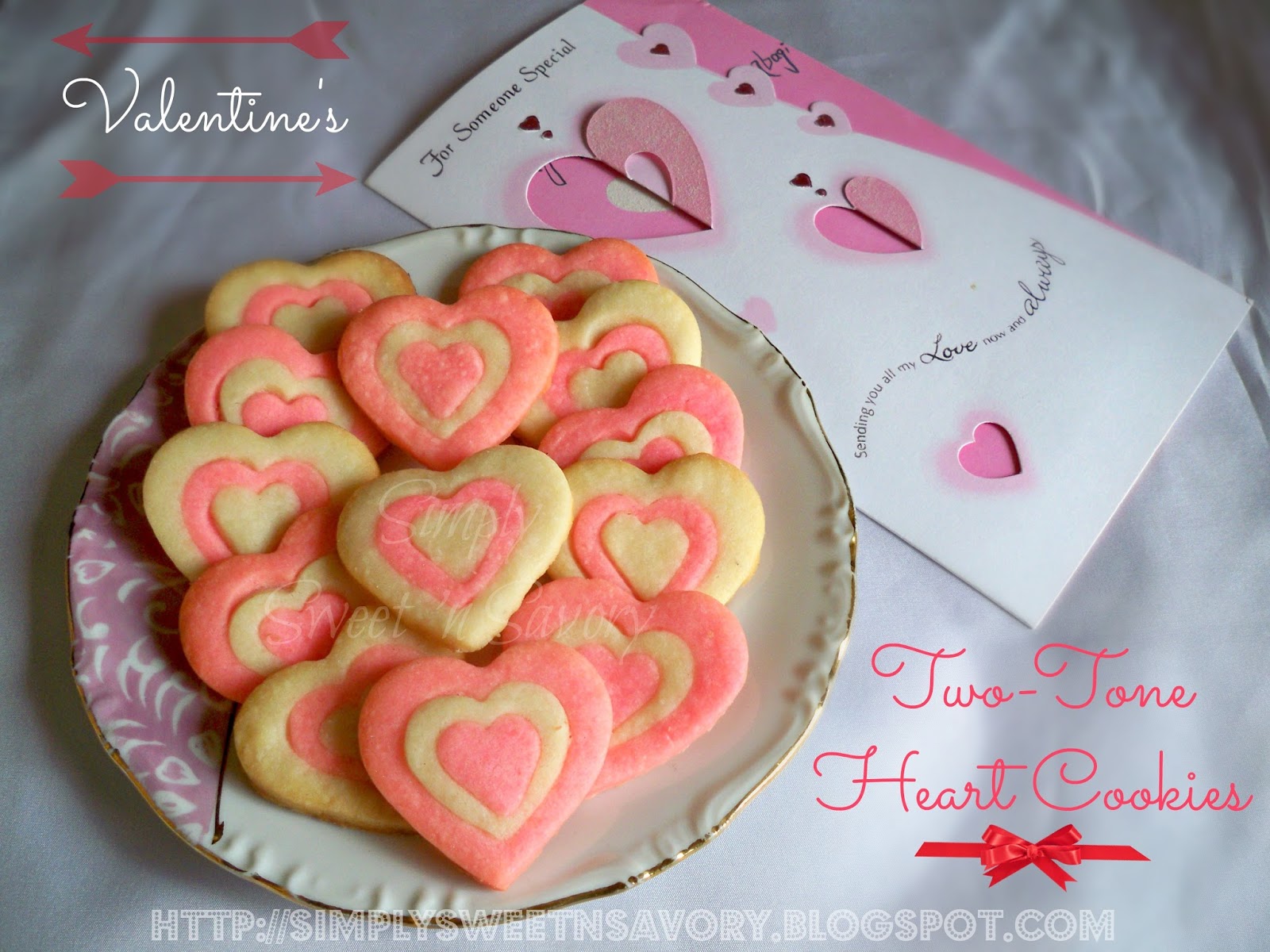 Simply Sweet 'n Savory Valentine's TwoTone Heart Cookies