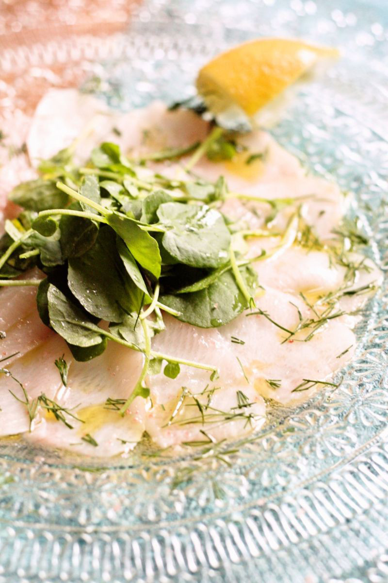 Perfectly imperfect Hamachi Carpaccio