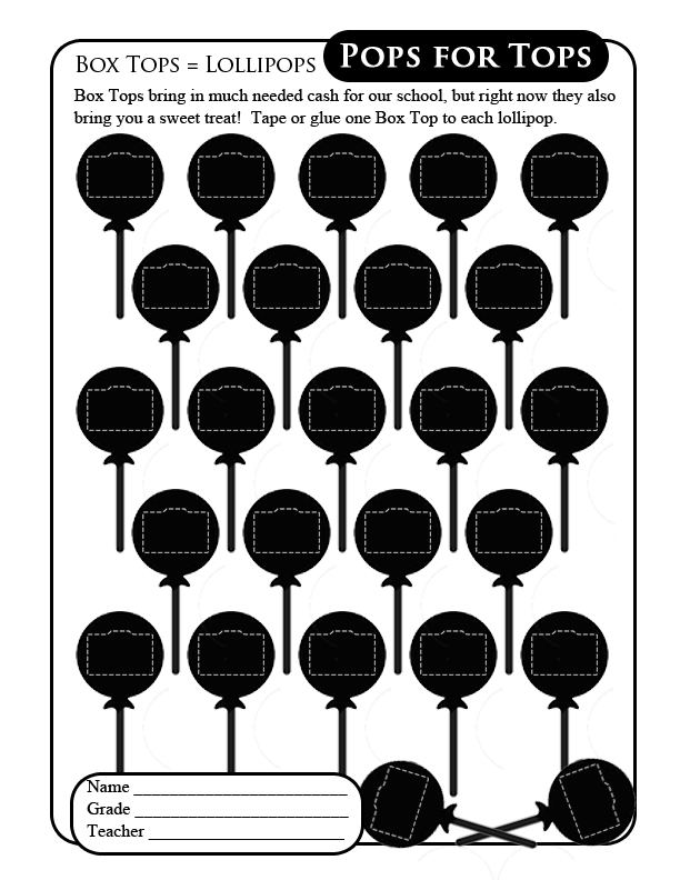 Printable Box Tops Collection Sheets 250 Printable Box Tops Collection Sheets 250