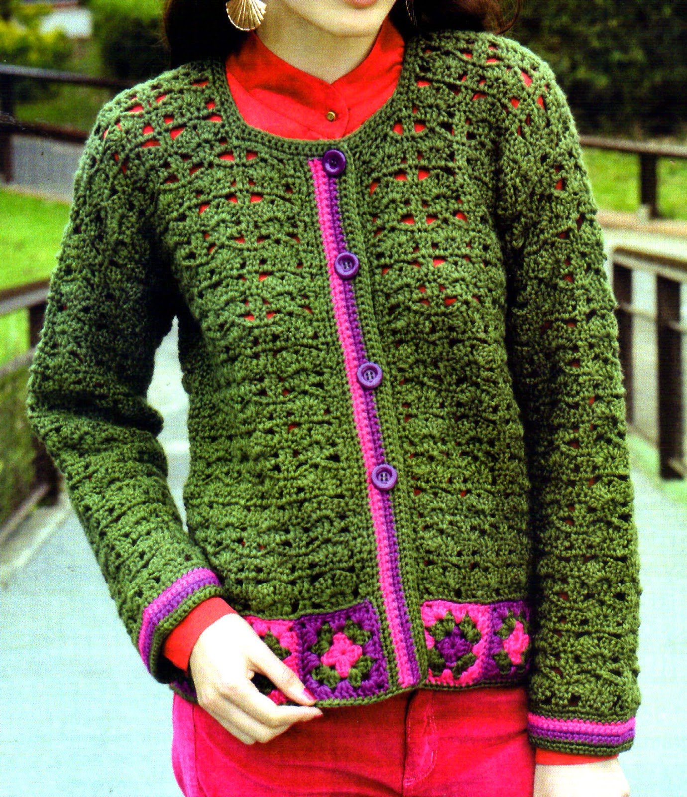 ideas de tejidos al crochet paso a paso con moldes y diagramas saco