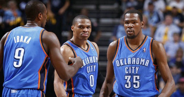 Durant, Westbrook Ibaka Oklahoma City Thunder ver partido gratis online en vivo en directo NBA games watch free live