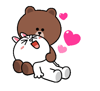 LINE Official Stickers - Brown & Cony's Heart-Throbbing ...