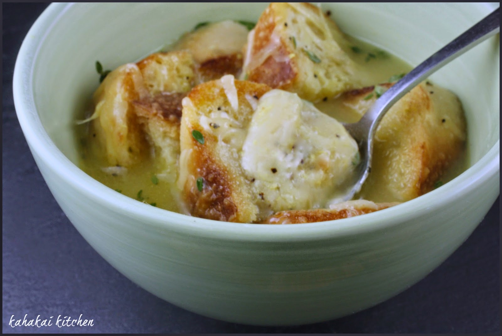 Kahakai Kitchen Jacques Pépin's French Peasant Soup (Bread & Cheese