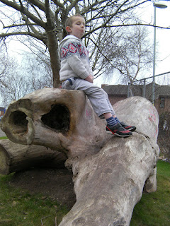 prince albert road playpark giant climbing logs
