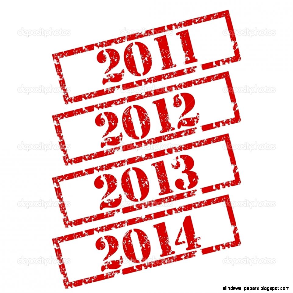 New Year Set rubber stamp — Stock Vector © burakowski 6428958