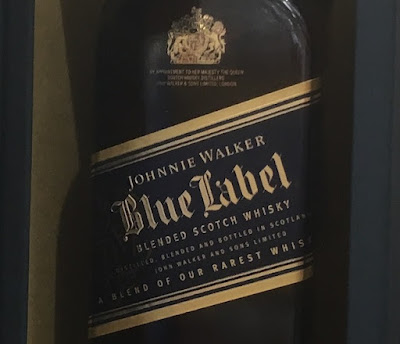 Johnnie Walker Blue Label Blended Scotch Whisky bottle label
