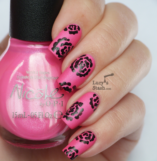 Lucy's Stash - Barry M Nail Art Pen Black over Nicole By OPI Still Into Pink