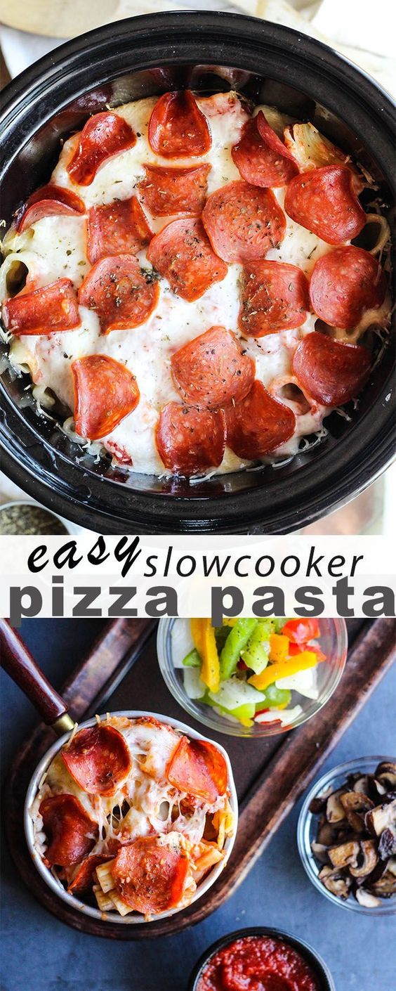 Slow Cooker Pizza Pasta Easy Recipes