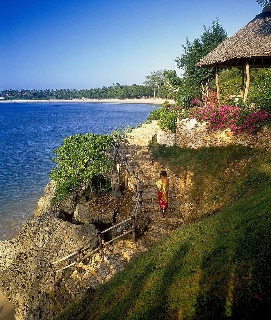 Bali Island tourist town: Jimbaran Beach