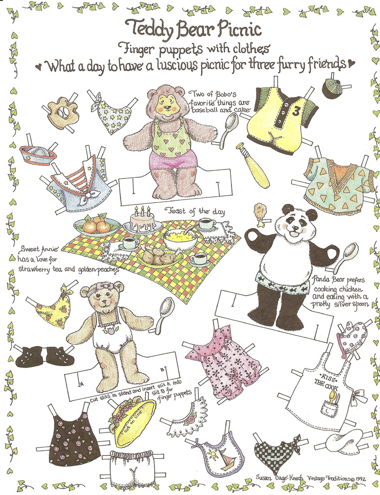 Mostly Paper Dolls: Finger Puppets with Clothes, 1992