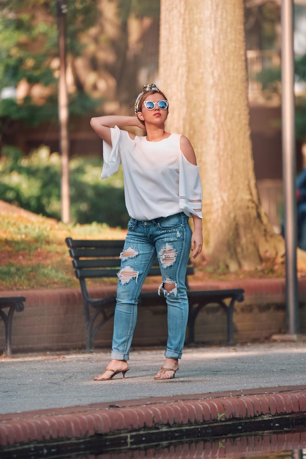 Camisa Blanca Outfit Blusa Jean Con Camisa Blanca Blusas De