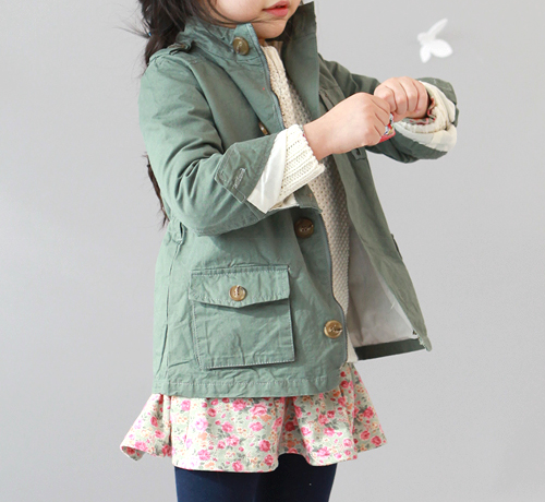 Korean Children's Cargo Jacket