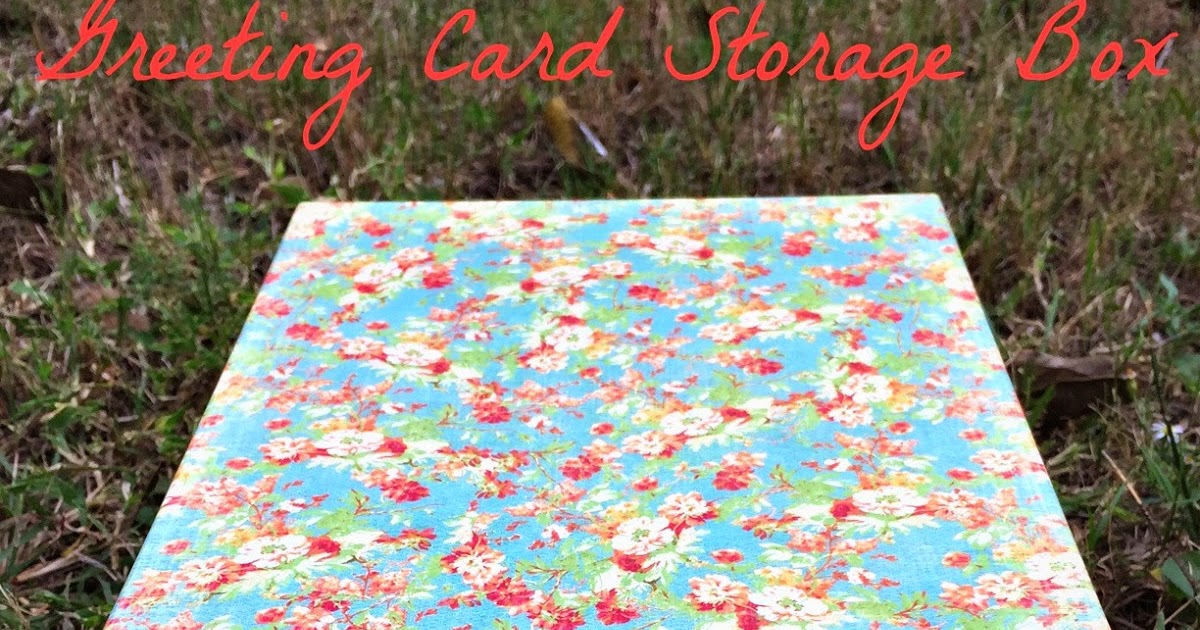 Being Mrs. Olson Card Storage Box Organize Your Greeting Cards