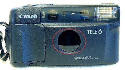 Canon Autoboy Tele 6, Front