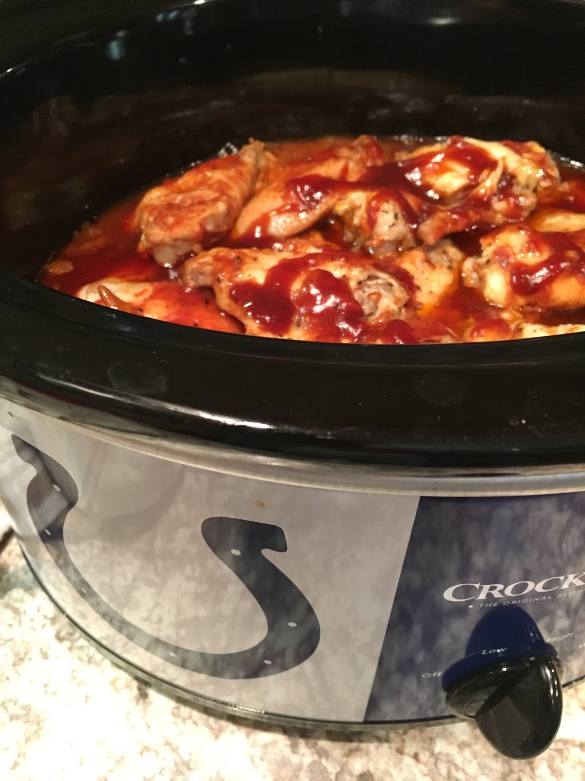 Chasing Saturdays Crock Pot BBQ Chicken Wings